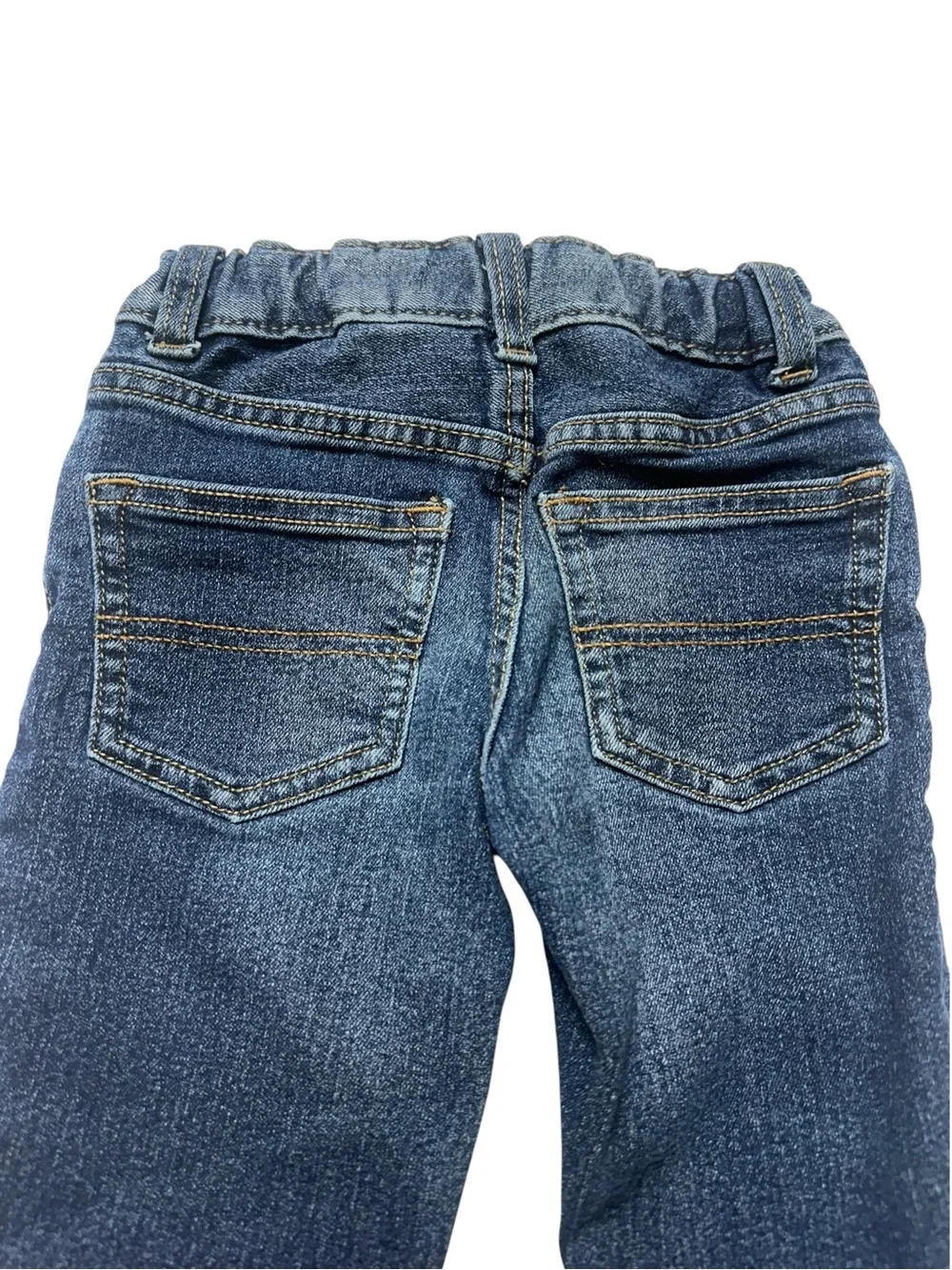OshKosh B’gosh Classic 2T Dark Wash Straight Leg Jeans Elastic Waist